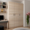 Nyílóajtós gardróbszekrény Doros Promo Sonoma tölgy 3 bútorlap 135x48x204 (80737072)