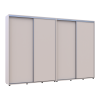Tolóajtós gardróbszekrény Doros Sigma Slim kasmír 2+2 ajtó 320x45x214.4 (42005610)