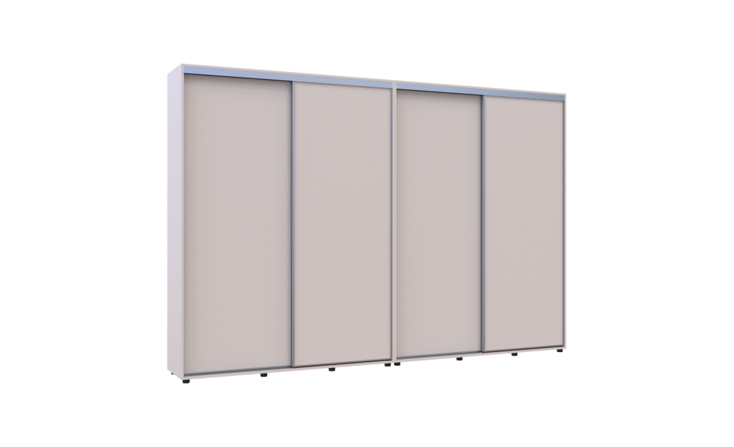 Tolóajtós gardróbszekrény Doros Sigma Slim kasmír 2+2 ajtó 320x45x214.4 (42005610)