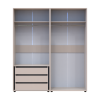 Gardróbszekrény fiókokkal Doros Kasper Kasmír 2+2 ajtó 180x48x204 (42005728)