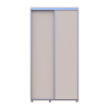 Tolóajtós gardróbszekrény Doros Sigma Slim kasmír 2 ajtó 110x60x214.4 (42005454)