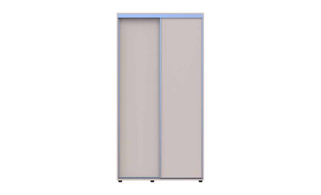 Tolóajtós gardróbszekrény Doros Sigma Slim kasmír 2 ajtó 110x60x214.4 (42005454)