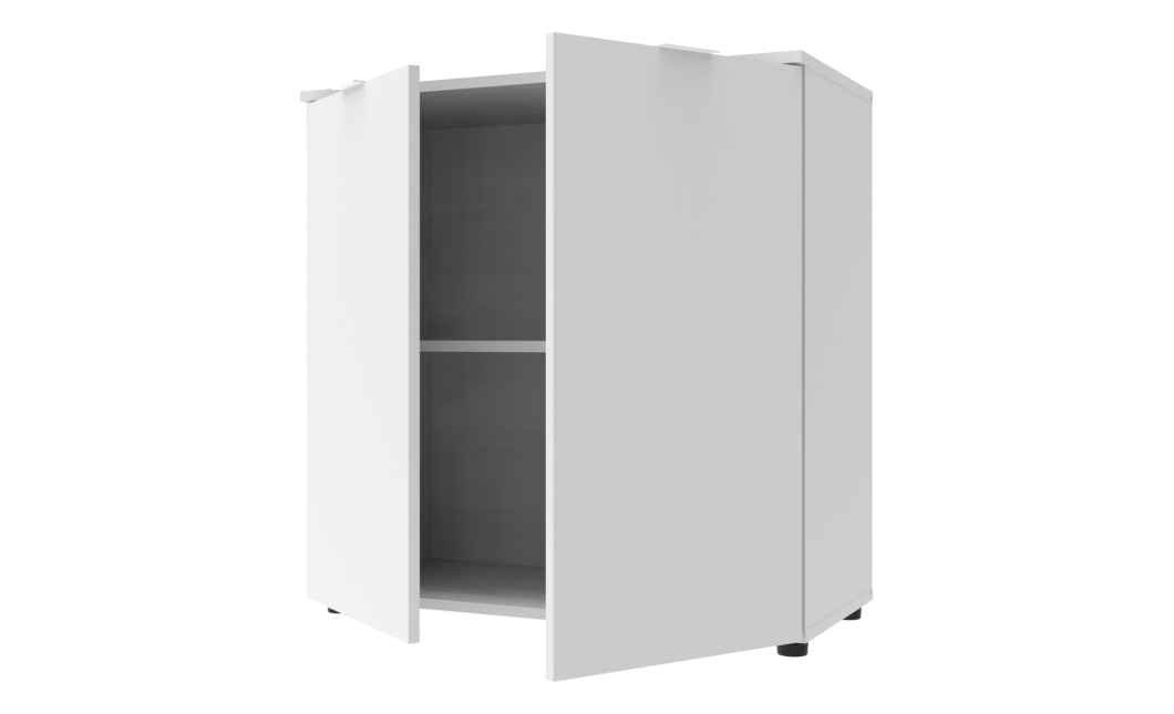 Komód Doros Ron 3 2 bútorlap Fehér 80x38x81 (41516001)
