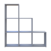 Polcrendszer Doros Step 3x3 Szürke nyitott 102.6х28.8х106.1 (41516178)