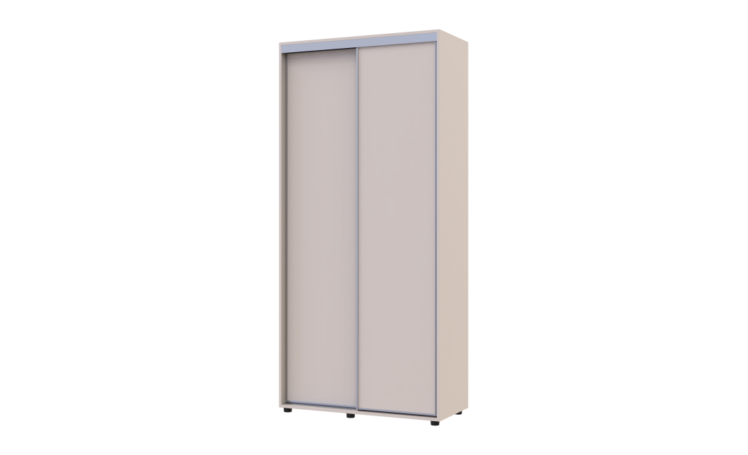 Tolóajtós gardróbszekrény Doros Sigma Slim kasmír 2 ajtó 100x45x214.4 (42005444)