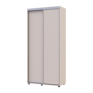 Tolóajtós gardróbszekrény Doros Sigma Slim kasmír 2 ajtó 100x45x214.4 (42005444)