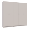 Nyílóajtós gardróbszekrény Doros Promo kasmír 2+3 bútorlap 225x48x204 (80737673)