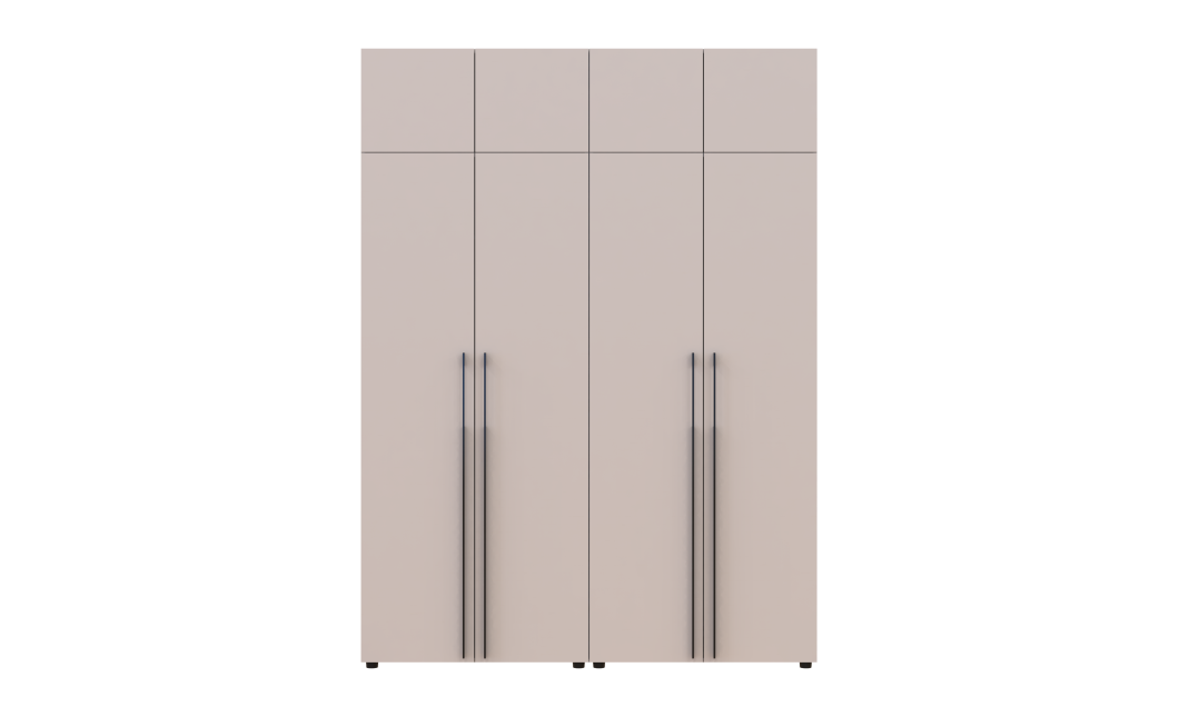 Gardróbszekrény felsőszekrénnyel Doros Kasper Kasmír 2+2 ajtó 180x48x245 (42005522)