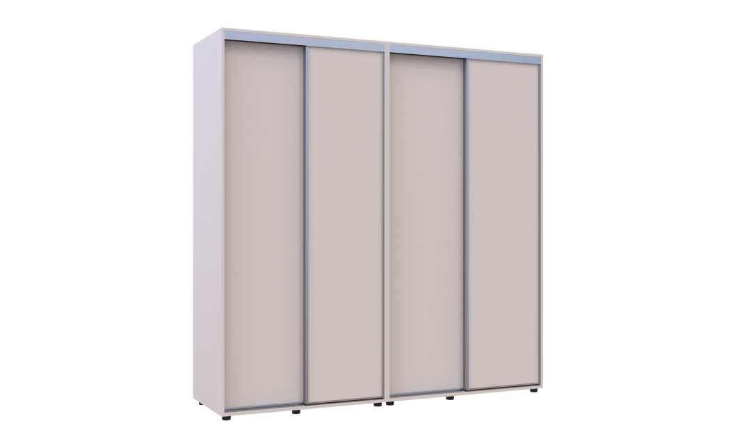 Tolóajtós gardróbszekrény Doros Sigma Slim kasmír 2+2 ajtó 220x60x214.4 (42005591)