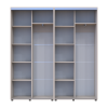 Tolóajtós gardróbszekrény Doros Sigma Slim kasmír 2+2 ajtó 200x45x214.4 (42005586)
