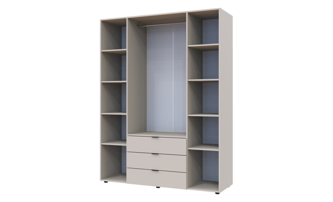 Nyílóajtós gardróbszekrény Doros Gelár kasmír 4 bútorlap 155x49,5x203,4 (80737634)