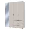 Nyílóajtós gardróbszekrény Doros Gelár kasmír 3 bútorlap / Tükör 155x49,5x203,4 (80737657)