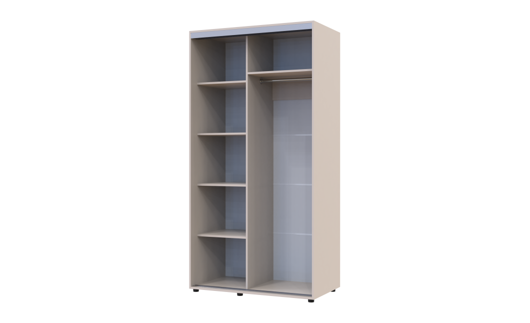 Tolóajtós gardróbszekrény Doros Sigma Slim kasmír 2 ajtó 110x60x214.4 (42005454)