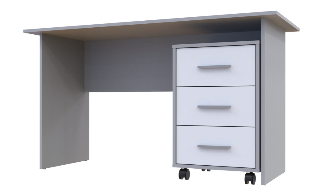 Számítógépasztal Doros T3 szürke / Fehér 120x60x78 (44900061)