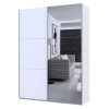 Tolóajtós gardróbszekrény Doros G-Caiser Fehér / Fehér 1 ajtó / 1 Tükör 180x60x240 (42005028)