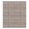 Gardróbszekrény szett Doros Promo polcokkal Sonoma tölgy 2+2 bútorlap 180x48x204 (44900287)