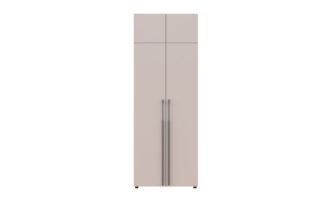 Gardróbszekrény fiókokkal és felsőszekrénnyel Doros Kasper Kasmír 2 ajtó 90x48x245 (42005538)