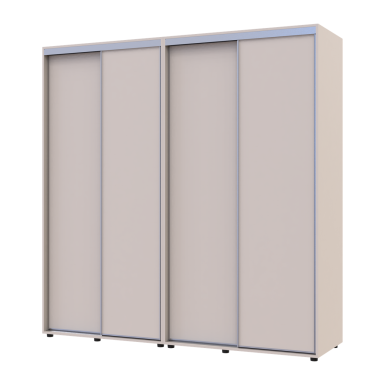 Tolóajtós gardróbszekrény Doros Sigma Slim kasmír 2+2 ajtó 220x60x214.4 (42005591)