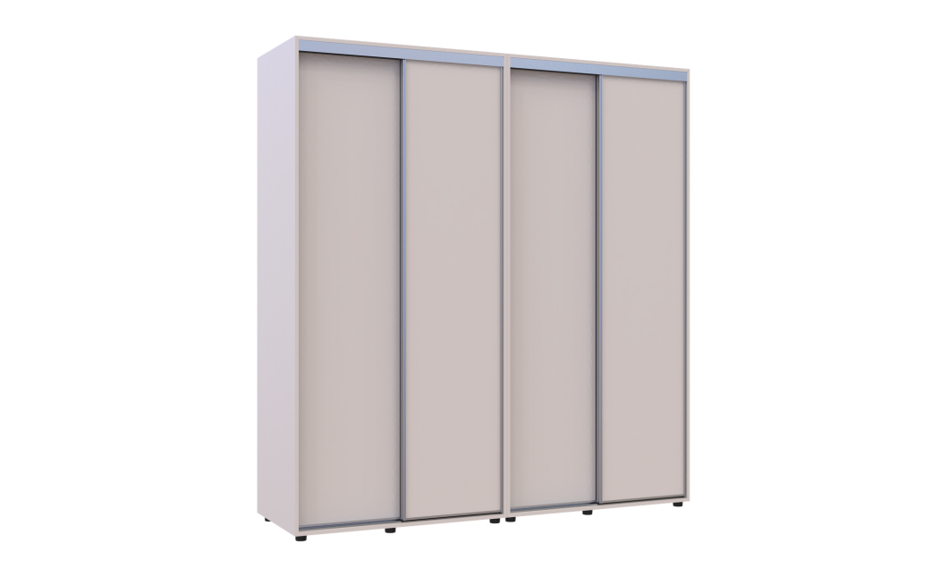 Tolóajtós gardróbszekrény Doros Sigma Slim kasmír 2+2 ajtó 200x60x214.4 (42005587)