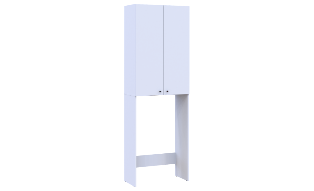 Mosógép szekrény Doros Lola Fehér 64x31,6x190 (41516022)