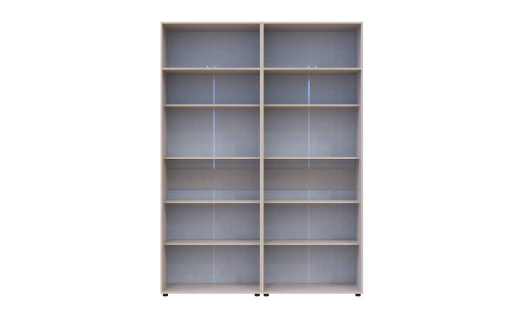 Gardróbszekrény polcokkal és felsőszekrénnyel Doros Kasper Kasmír 2+2 ajtó 180x48x245 (42005540)