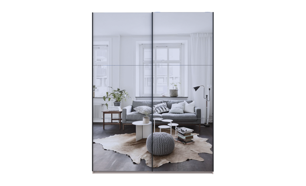 Tolóajtós gardróbszekrény Doros G-Caiser Kasmír 2 Tükör 3 rész 180x60x240 (42005324)