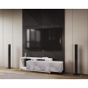 TV-álvány Doros U2 Beton / Fehér bútorlap 160x38x48 (41510090) 