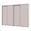 Tolóajtós gardróbszekrény Doros Sigma Slim kasmír 2+2 ajtó 290x45x214.4 (42005604)
