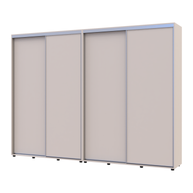 Tolóajtós gardróbszekrény Doros Sigma Slim kasmír 2+2 ajtó 290x45x214.4 (42005604)