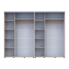 Tolóajtós gardróbszekrény Doros Sigma Slim kasmír 2+2 ajtó 280x45x214.4 (42005602)