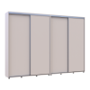 Tolóajtós gardróbszekrény Doros Sigma Slim kasmír 2+2 ajtó 300x45x214.4 (42005606)