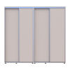 Tolóajtós gardróbszekrény Doros Sigma Slim kasmír 2+2 ajtó 230x60x214.4 (42005593)