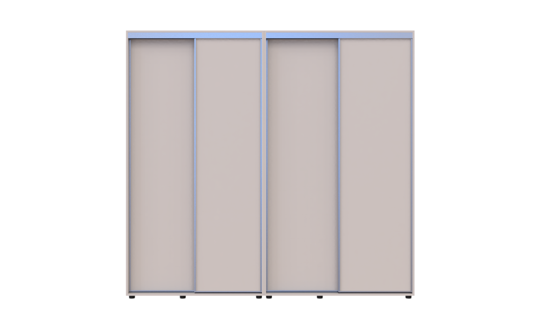 Tolóajtós gardróbszekrény Doros Sigma Slim kasmír 2+2 ajtó 230x60x214.4 (42005593)