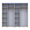 Tolóajtós gardróbszekrény Doros Sigma Slim kasmír 2+2 ajtó 230x45x214.4 (42005592)