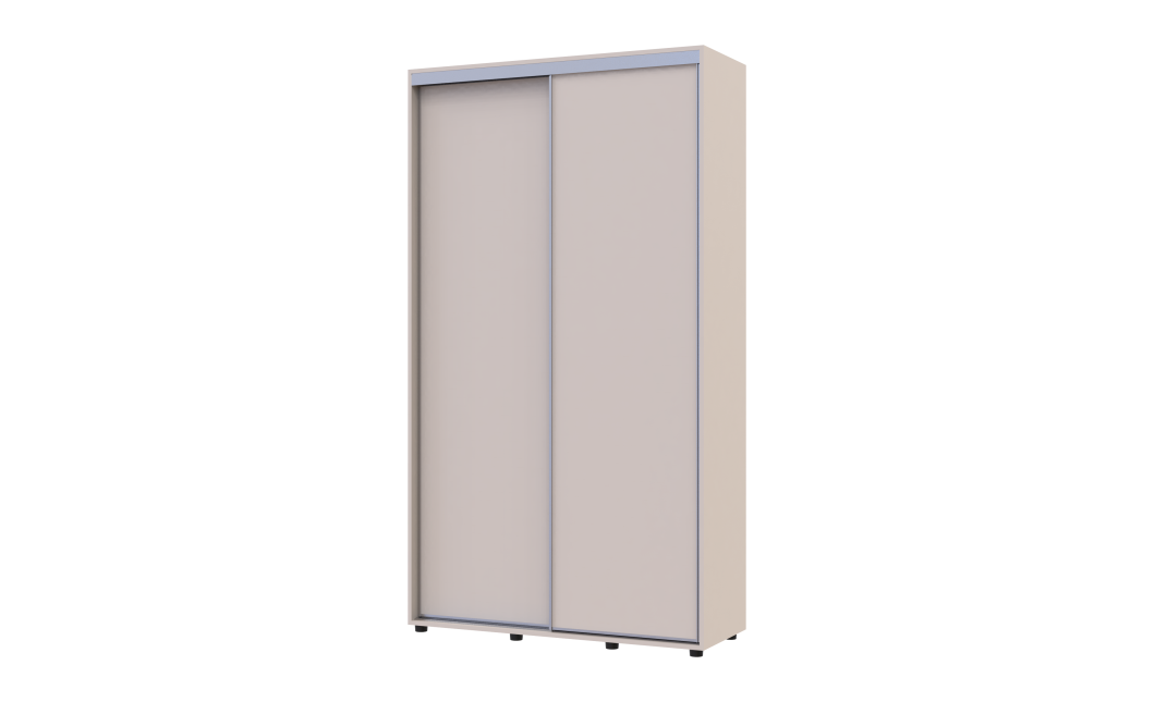 Tolóajtós gardróbszekrény Doros Sigma Slim kasmír 2 ajtó 120x45x214.4 (42005446)
