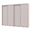 Tolóajtós gardróbszekrény Doros Sigma Slim kasmír 2+2 ajtó 280x45x214.4 (42005602)