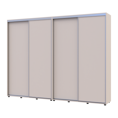 Tolóajtós gardróbszekrény Doros Sigma Slim kasmír 2+2 ajtó 280x45x214.4 (42005602)