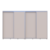 Tolóajtós gardróbszekrény Doros Sigma Slim kasmír 2+2 ajtó 340x60x214.4 (42005615)