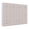 Gardróbszekrény szett Doros Lukas kasmír/kasmír 4+4 ajtós 320x50x240 (42005128)