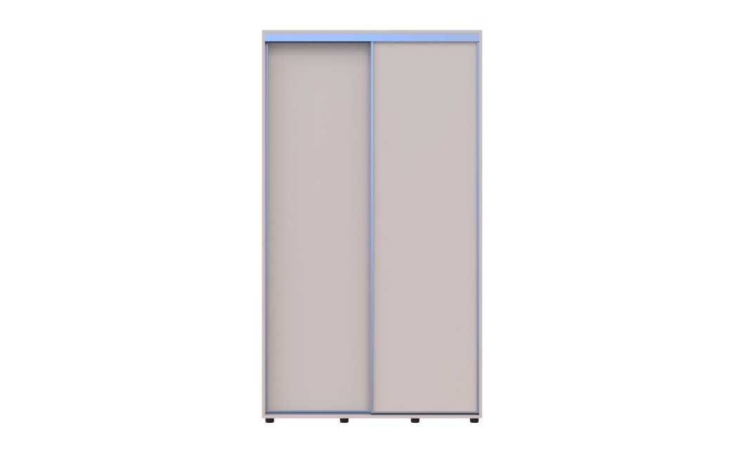 Tolóajtós gardróbszekrény Doros Sigma Slim kasmír 2 ajtó 120x45x214.4 (42005446)