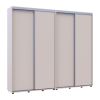 Tolóajtós gardróbszekrény Doros Sigma Slim kasmír 2+2 ajtó 240x45x214.4 (42005594)
