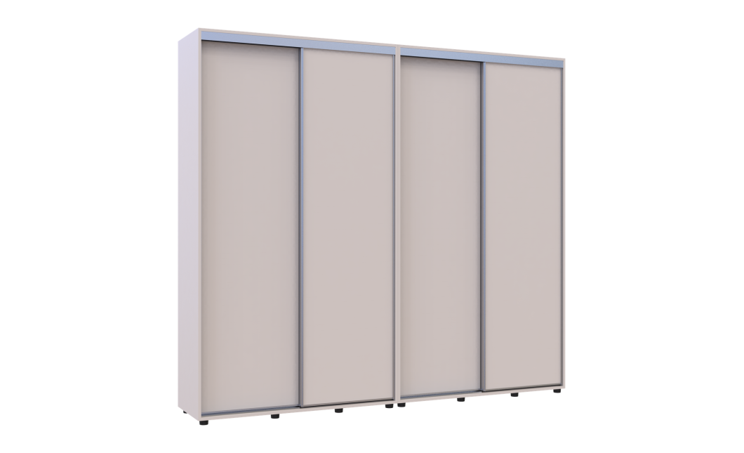Tolóajtós gardróbszekrény Doros Sigma Slim kasmír 2+2 ajtó 240x45x214.4 (42005594)