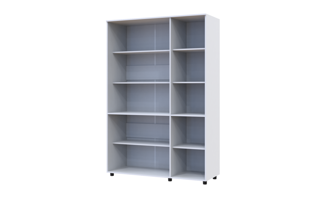 Nyílóajtós gardrobszekrény Doros Thorn Fehér 3 ajtó polcokkal 135x51,6x200 (44900484)