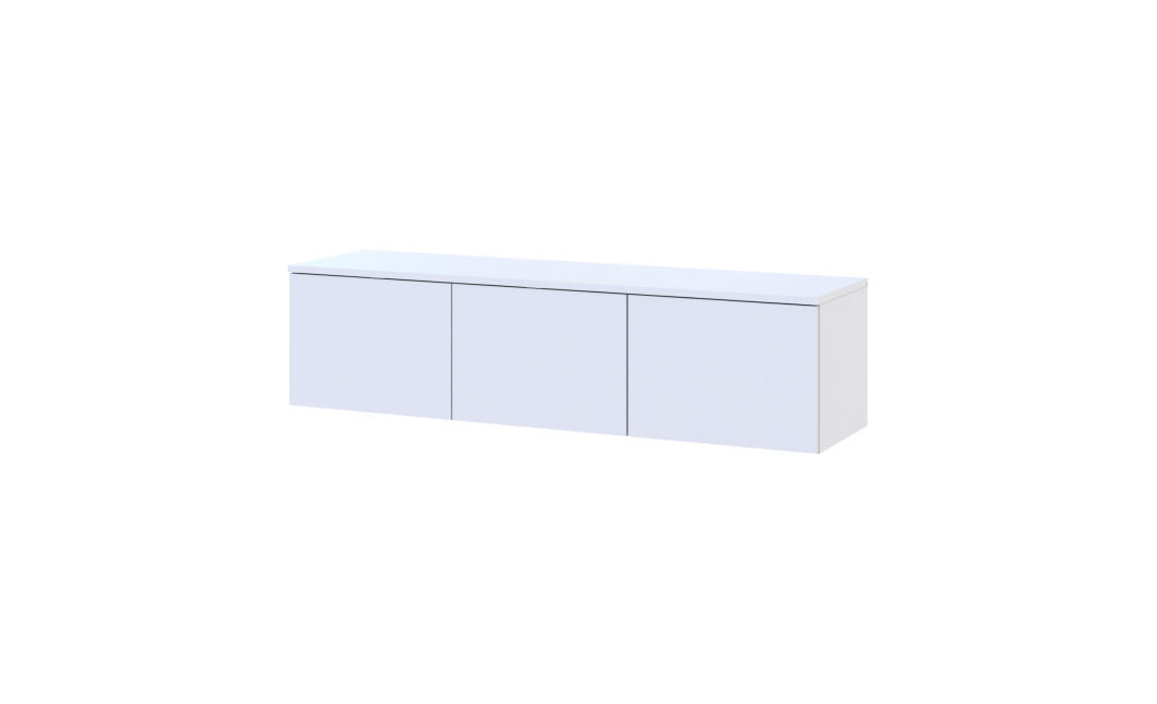TV-állvány Doros Levia Fehér 3 ajtó 130х35х33 (41516288)