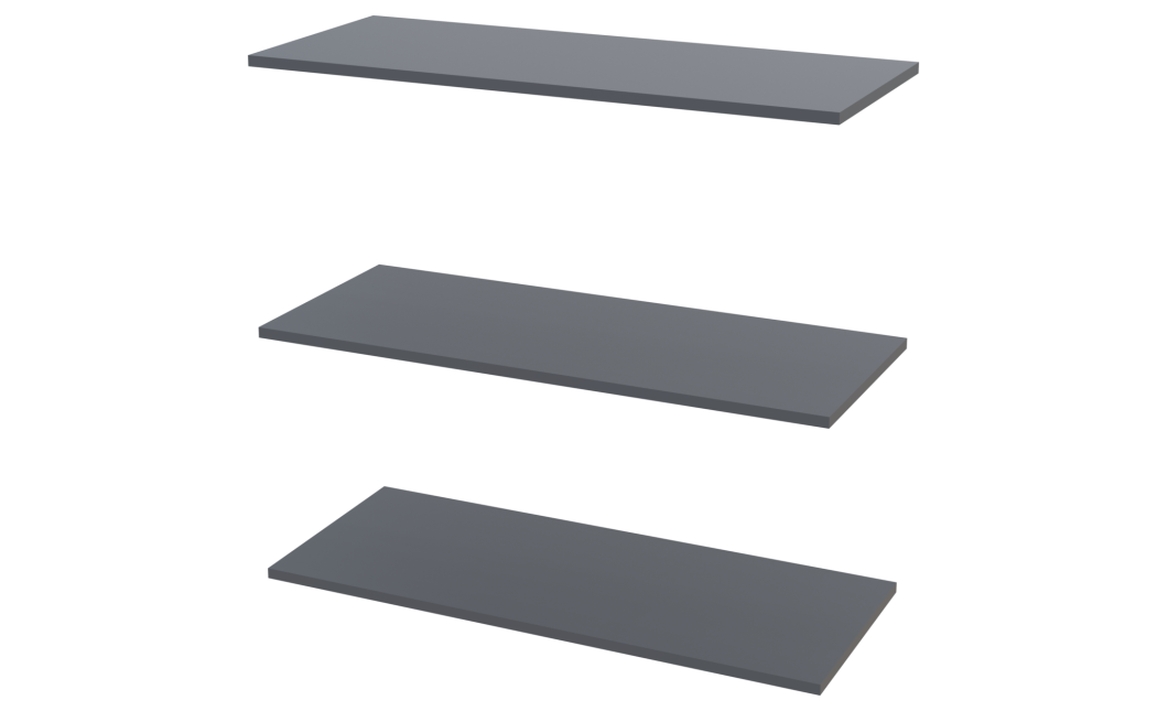 Ruhapolc Doros Promo Antracit 86,7x35x1,6 (41516264)
