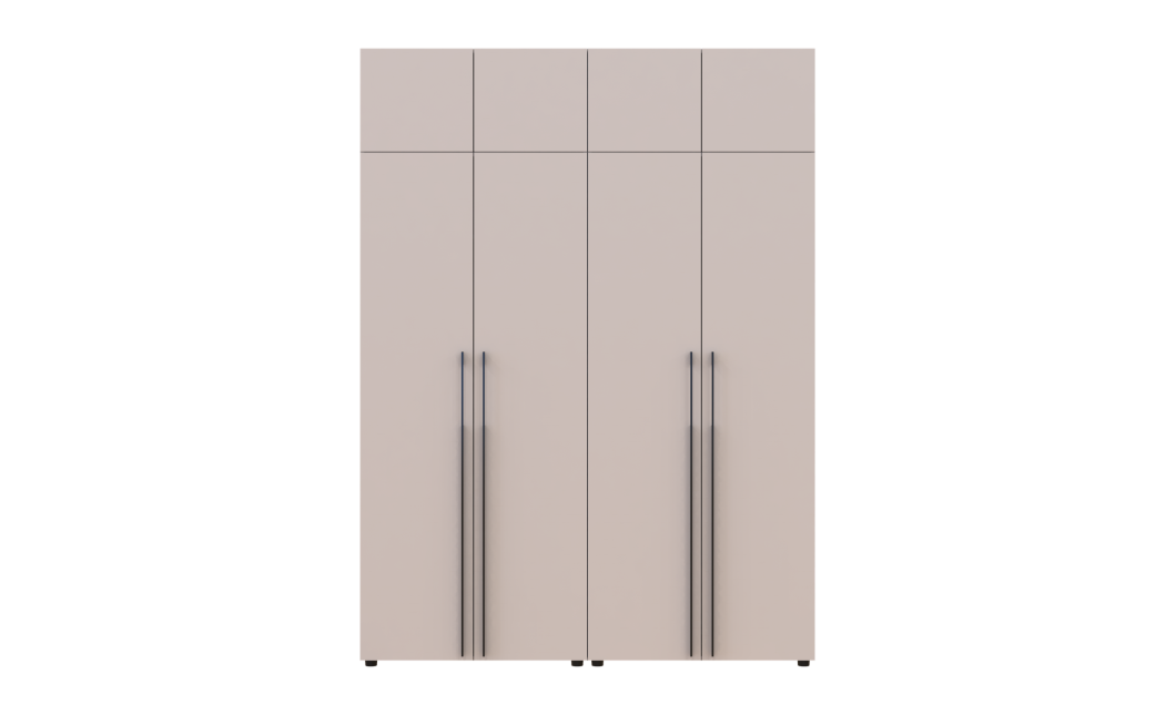 Gardróbszekrény polcokkal és felsőszekrénnyel Doros Kasper Kasmír 2+2 ajtó 180x48x245 (42005540)