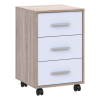 Kerekes szekrény Doros T3 Sonoma tölgy / Fehér 43x42x66,4 (41902060)