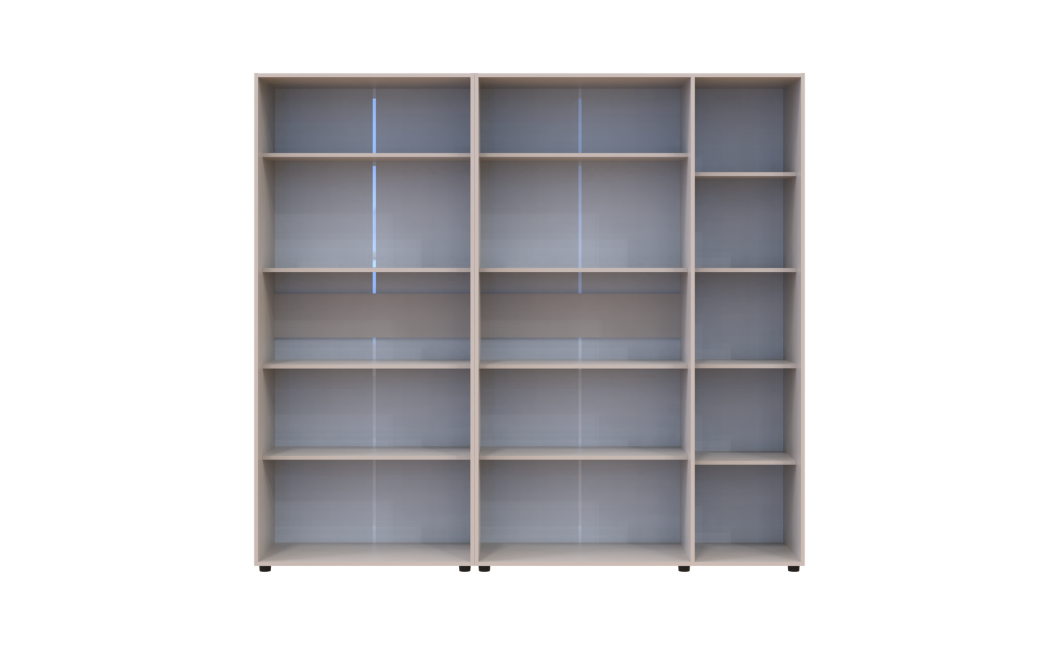 Gardróbszekrény polcokkal Doros Kasper Kasmír 2+3 ajtó 225x48x204 (42005546)