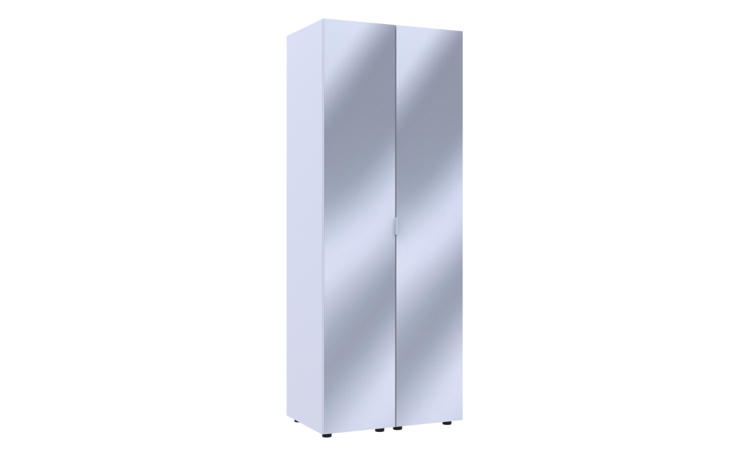 Gardróbszekrény szett Doros Gelár Fehér 2 Tükör 78x49.5x203.4 (42002163)