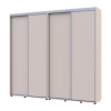 Tolóajtós gardróbszekrény Doros Sigma Slim kasmír 2+2 ajtó 230x45x214.4 (42005592)